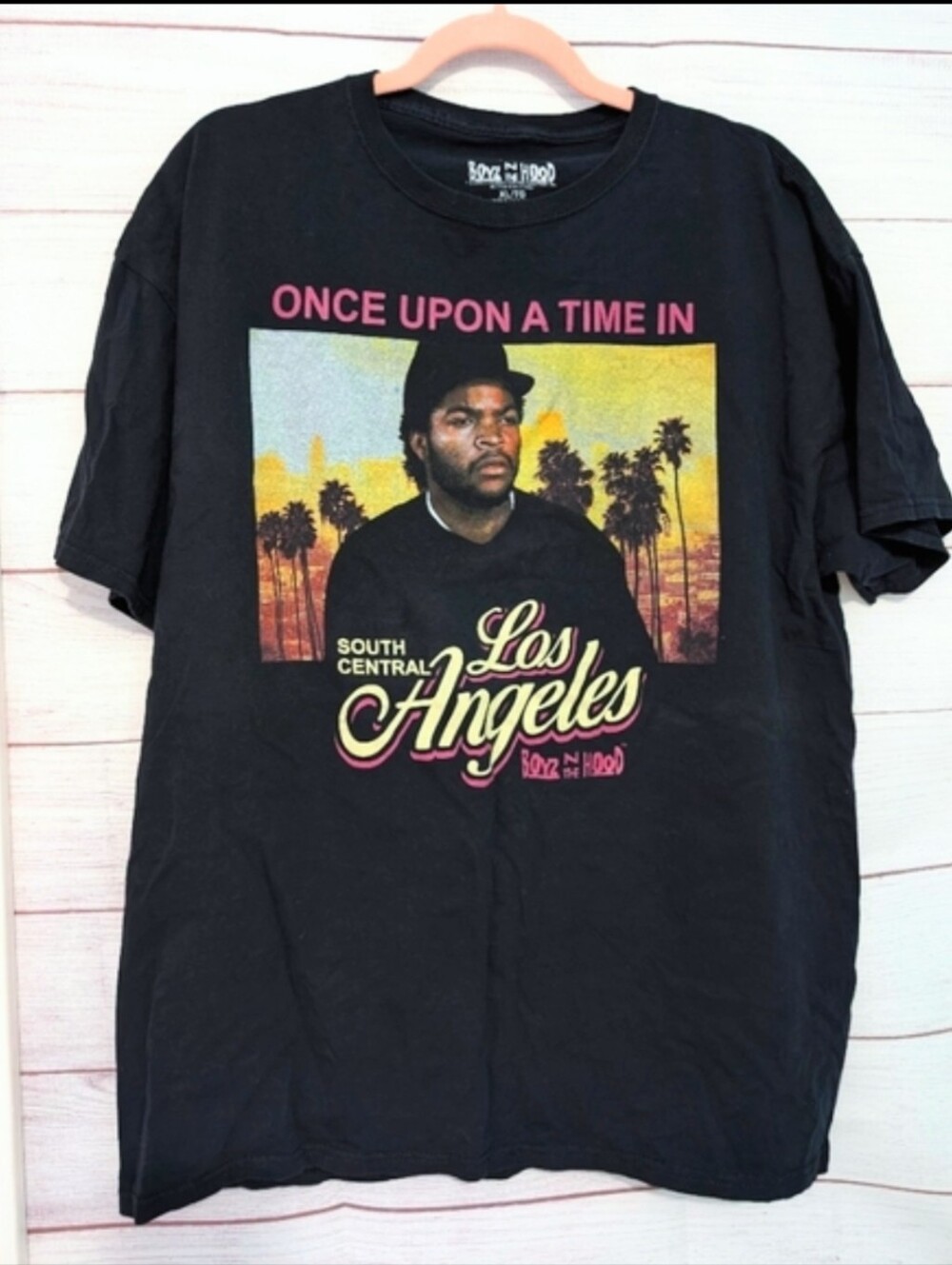 RARE Boy's N the Hood 'Once Upon a Time in Los Angeles' Graphic Tee XL